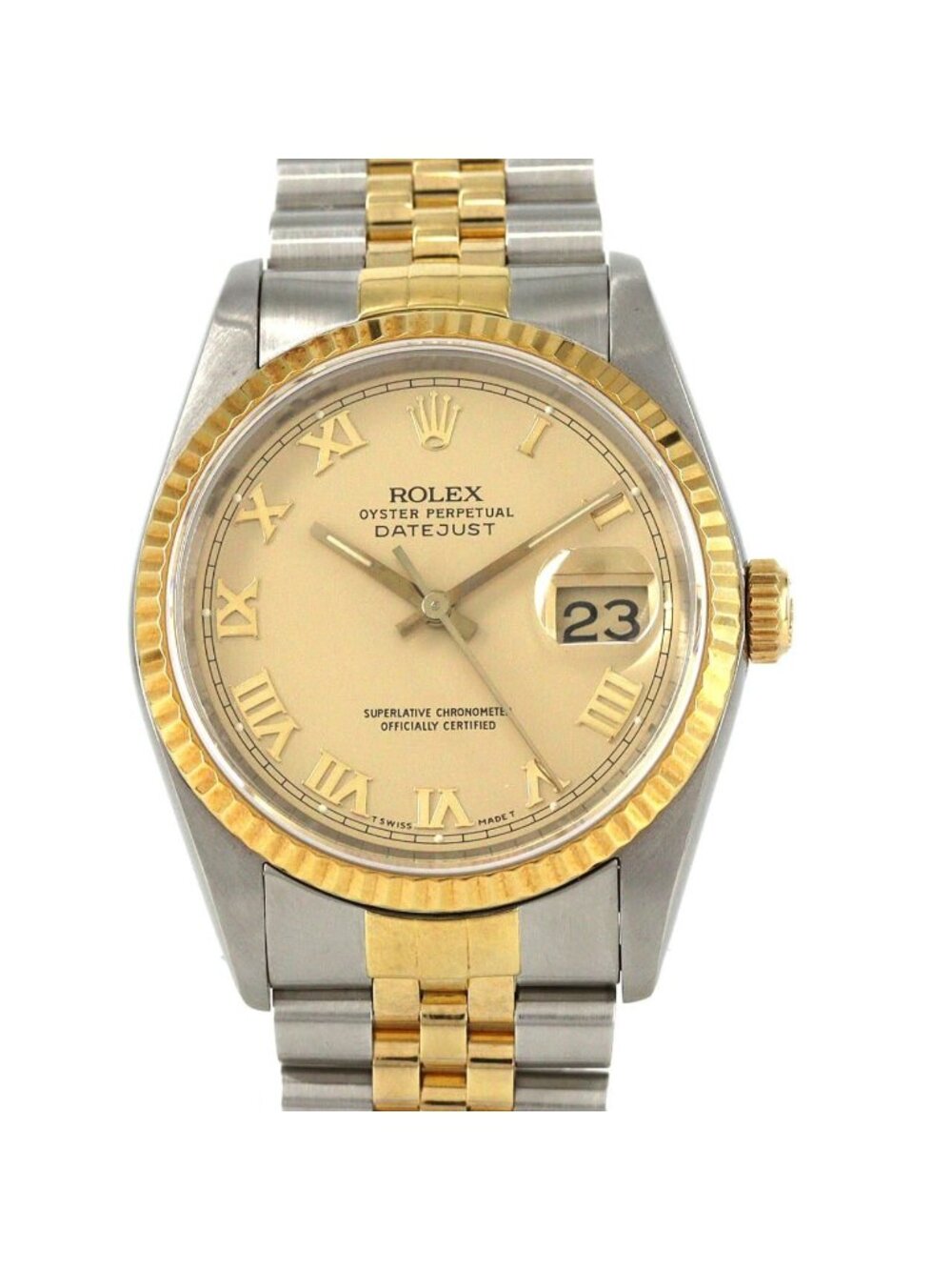 Rolex Datejust Stainless Steel Yellow Gold Automatic